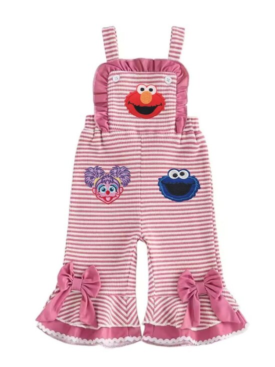 boutique Other - Elmo Jumpsuit Dress Birthday Sesame Street clothes Elmo Outfit Cookie Monster